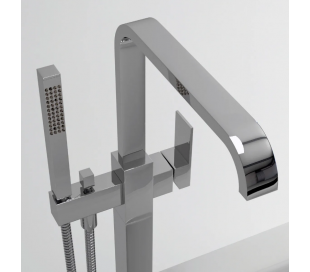 XO 7 Gulv armatur til badekar H102,5 cm - Krom 2