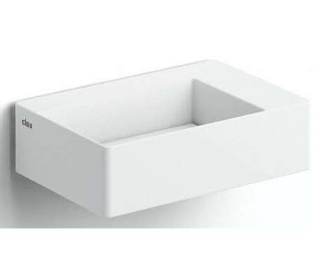 NEW FLUSH 1 Håndvask med bundplade 28 x 27 cm Aluite - Mat hvid