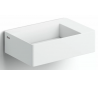 NEW FLUSH 2 Håndvask med bundplade 35,5 x 24,5 cm Aluite - Mat hvid