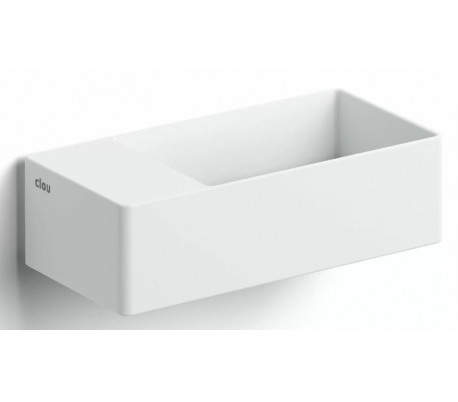 NEW FLUSH 2 Håndvask med bundplade 35,5 x 24,5 cm Aluite - Mat hvid