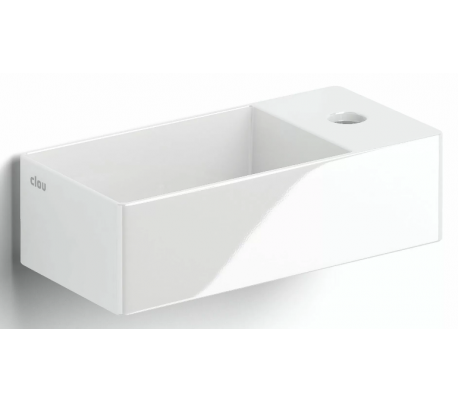 NEW FLUSH 3 Håndvask 35 x 18 cm Keramik - Hvid højglans