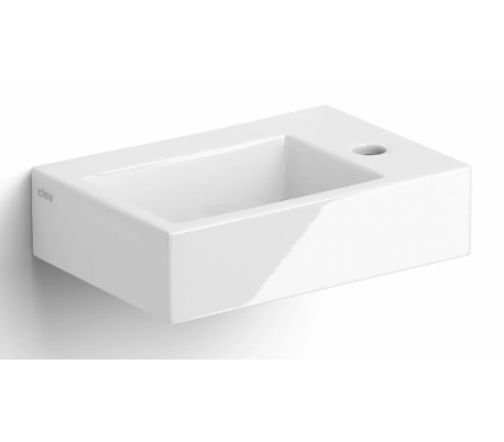 FLUSH 1 Håndvask 28 x 27 cm Keramik - Hvid højglans