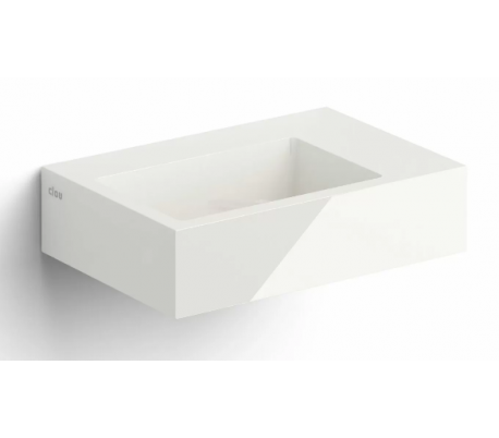 FLUSH 1 Håndvask 28 x 27 cm Mineral - Hvid højglans