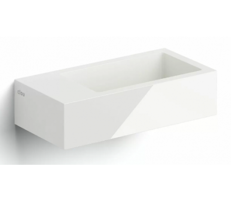 FLUSH 2 Håndvask 36 x 24,5 cm Mineral - Hvid højglans