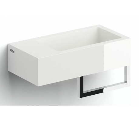 FLUSH 3 Håndvask 36 x 18 cm Mineral - Hvid højglans