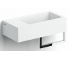 FLUSH 3 Håndvask med håndklædeholder 36 x 18 cm Aluite - Mat hvid