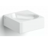 FLUSH 5 Hjørne håndvask 27 x 27 cm Keramik - Hvid højglans