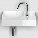VALE Håndvask 28 x 19 cm Keramik - Hvid højglans