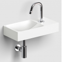 VALE Håndvask 38 x 19 cm Keramik - Hvid højglans