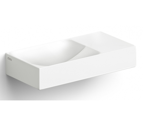 VALE Håndvask 38 x 19 cm Keramik - Hvid højglans