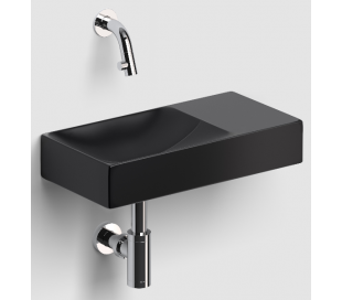VALE Håndvask 38 x 19 cm Keramik - Mat sort 2
