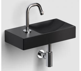 VALE Håndvask 38 x 19 cm Keramik - Mat sort 2