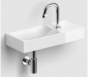 VALE Håndvask 38 x 19 cm Keramik - Hvid højglans 2