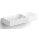 VALE Håndvask 38 x 19 cm Keramik - Hvid højglans