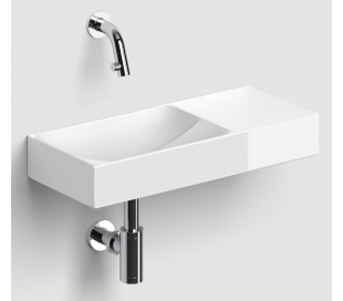 VALE Håndvask 38 x 19 cm Keramik - Hvid højglans 2