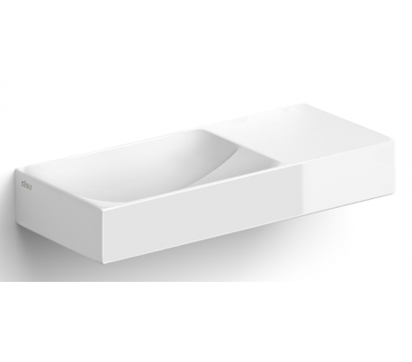 VALE Håndvask 38 x 19 cm Keramik - Hvid højglans