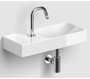 VALE Håndvask 45 x 19 cm Keramik - Hvid højglans 2