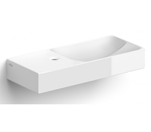 VALE Håndvask 45 x 19 cm Keramik - Hvid højglans
