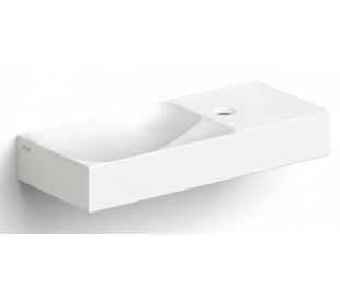 VALE Håndvask 45 x 19 cm Keramik - Hvid højglans