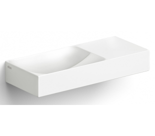 VALE Håndvask 45 x 19 cm Keramik - Hvid højglans