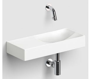 VALE Håndvask 45 x 19 cm Keramik - Mat hvid 2