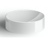 VALE Rund håndvask Ø22 cm Keramik - Hvid højglans