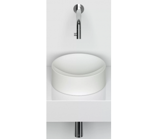 VALE Rund håndvask Ø22 cm Keramik - Hvid højglans 2