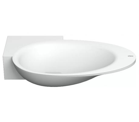 FIRST Håndvask 38,8 x 24,6 cm Mineral - Hvid højglans