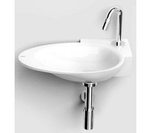 FIRST Håndvask 38,8 x 24,6 cm Mineral - Hvid højglans 2