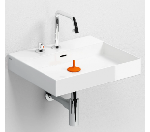 VALE Håndvask 45 x 19 cm Keramik - Hvid højglans 2