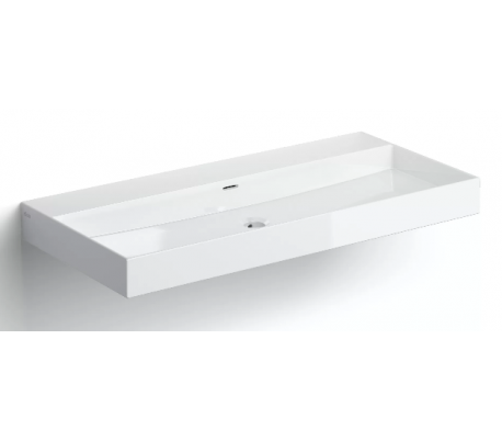 NEW WASH ME Håndvask 70 x 42 cm Keramik - Hvid højglans