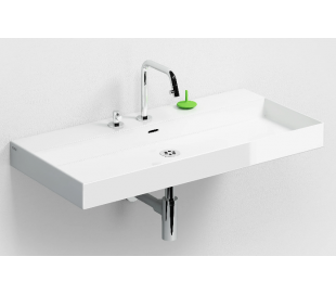 NEW WASH ME Håndvask 70 x 42 cm Keramik - Hvid højglans 2