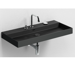 NEW WASH ME Håndvask 90 x 42 cm Keramik - Hvid højglans 2