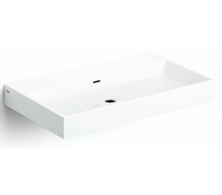 WASH ME Håndvask 50 x 42 cm Mineral - Hvid højglans