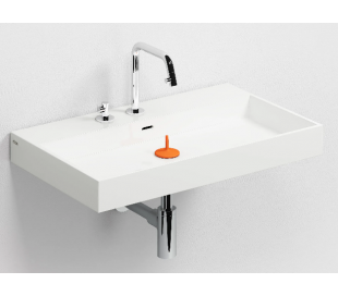 WASH ME Håndvask 50 x 42 cm Mineral - Hvid højglans 2