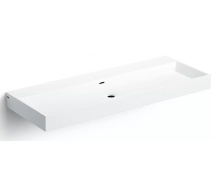 WASH ME Håndvask 90 x 42 cm Aluite - Mat hvid