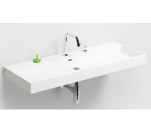 WASH ME Håndvask 90 x 42 cm Mineral - Hvid højglans 2