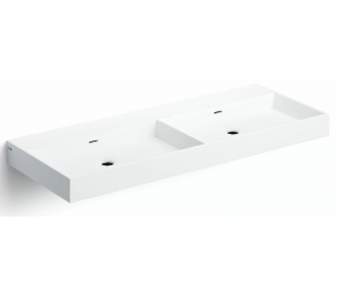 WASH ME Håndvask 110 x 42 cm Aluite - Mat hvid