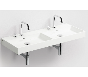 WASH ME Håndvask 110 x 42 cm Mineral - Hvid højglans 2