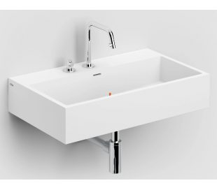 WASH ME Håndvask 70 x 42 cm Aluite - Mat hvid 2