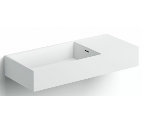 WASH ME Håndvask 70 x 42 cm Aluite - Mat hvid