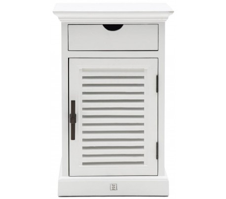 The Breakers Klædeskab i poplartræ H204 cm - Hvid/Antik sort