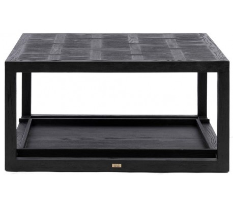 The Breakers Sengebord højrevendt i poplartræ H70 cm - Hvid/Antik sort