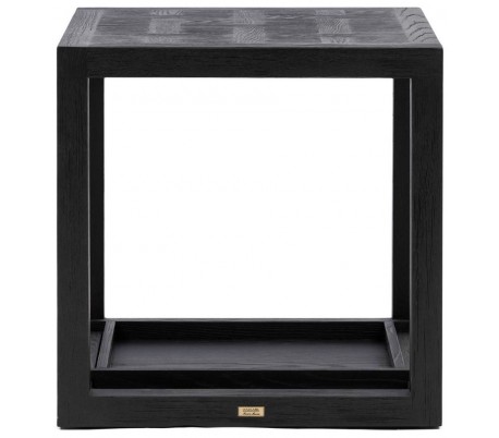 Colombe Sofabord i ask træ 90 x 90 cm - Sort