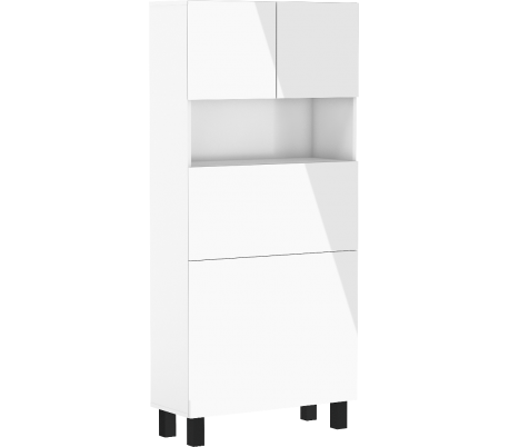 Homi skrivebordsskab i møbelplade H175 cm - Hvid