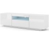 Aura tvbord i møbelplade B150 cm - Hvid højglans