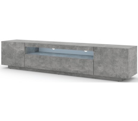 Aura tvbord i møbelplade B200 cm - Hvid højglans