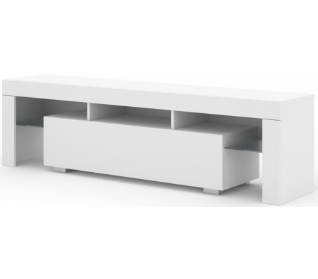 Aura tvbord i møbelplade B150 cm - Hvid