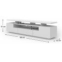 Emu tvbord i møbelplade B162 cm - Hvid