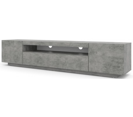 RTV tvbord i møbelplade B200 cm - Hvid